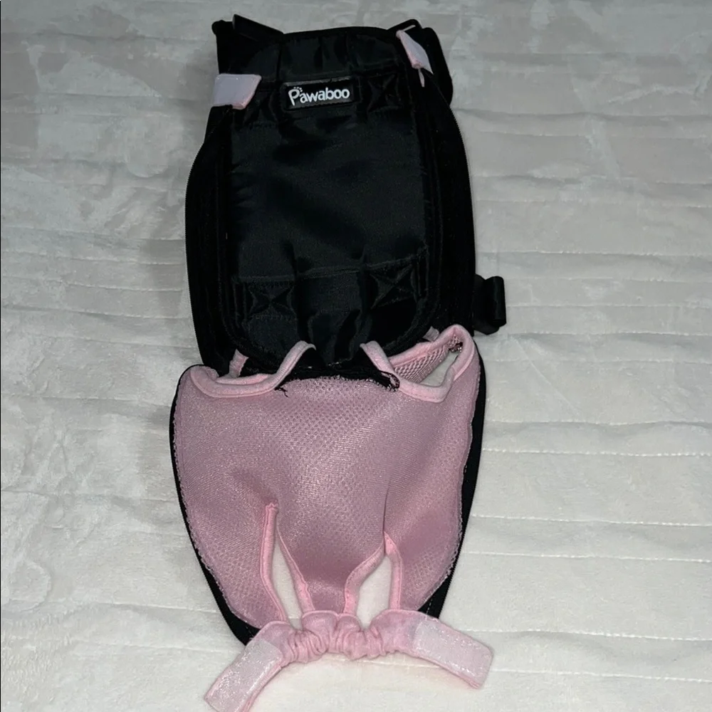 Pet Carrier Backpack - Pink and Black